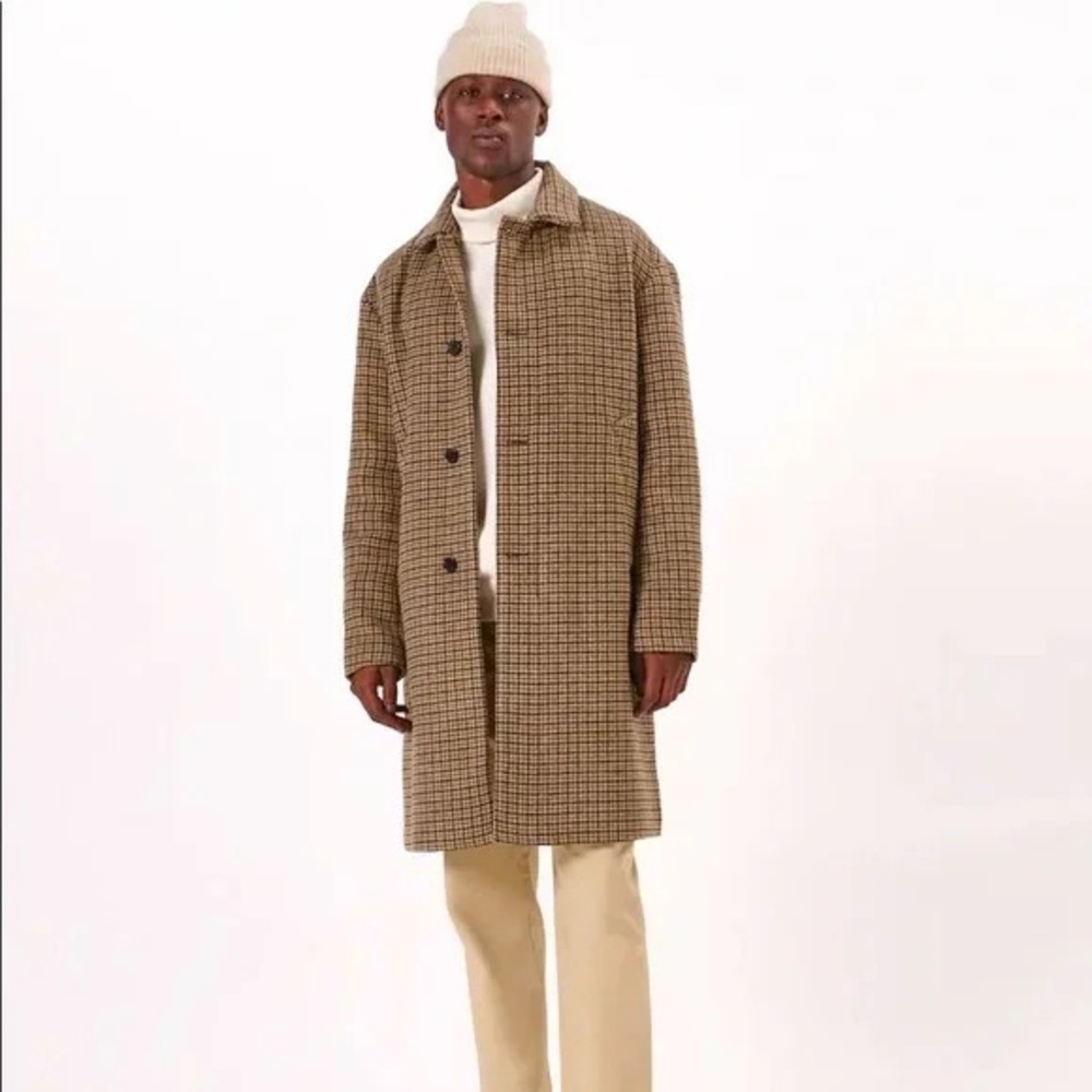 Abercrombie Wool Blend Mac Coat